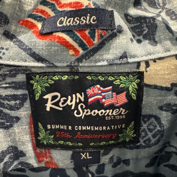 REYN SPOONER Summer Commemorative 2023 RED, WHITE & BLUE. SIZE: XL - Picture 3 of 6